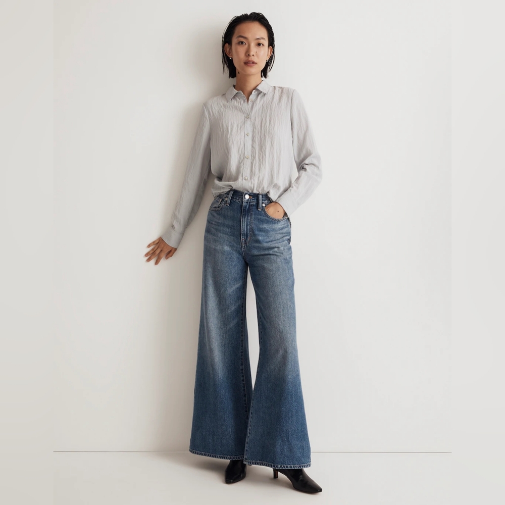 Madewell | Crinkled Button-Up Shirt